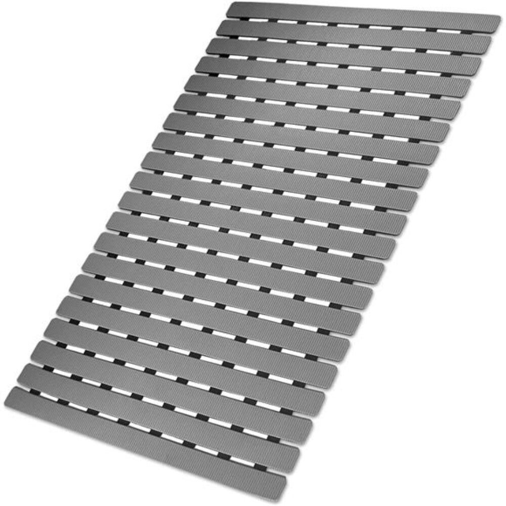 Non Slip Bathtub Shower Mat Suction Cups Drain Holes Soft Bathroom Safety Floor
